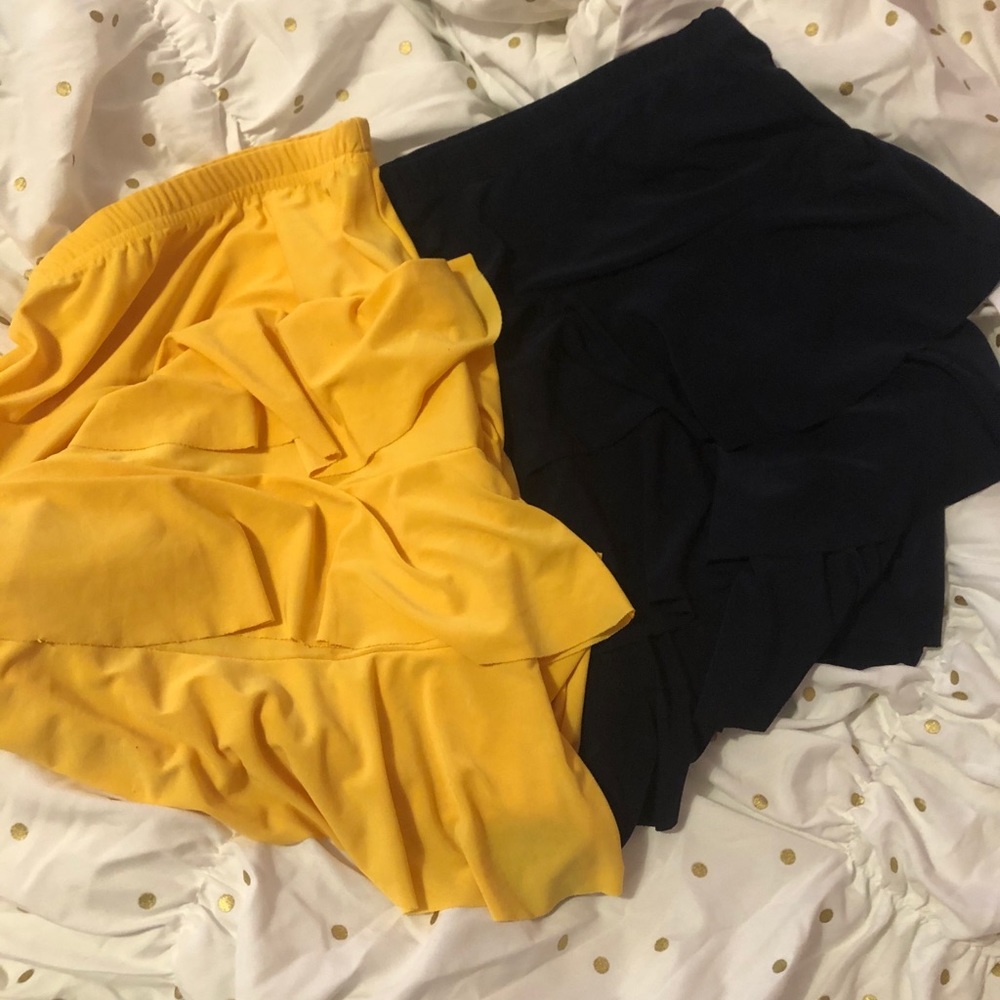 Junee Jr Bundle of 2 Skirts Yellow/Navy Size 7